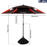 Poshlr Beach Umbrella with Sand Anchor