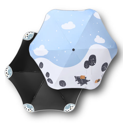 Sunphio Travel Umbrella for Kids Windproof