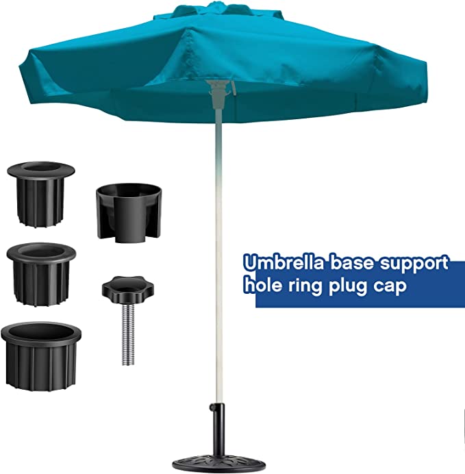 Sunphio 12 Pcs Hole Ring Plug for Patio Umbrella Base