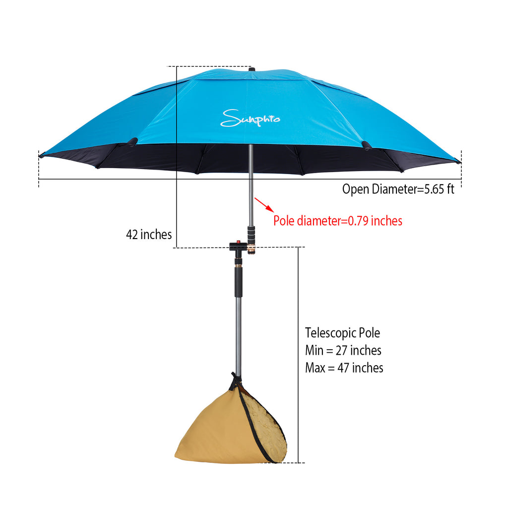 Sunphio Windproof Beach Umbrella 