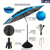 Poshlr Beach Umbrella Portable 