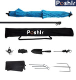 Poshlr Beach Umbrella Portable 