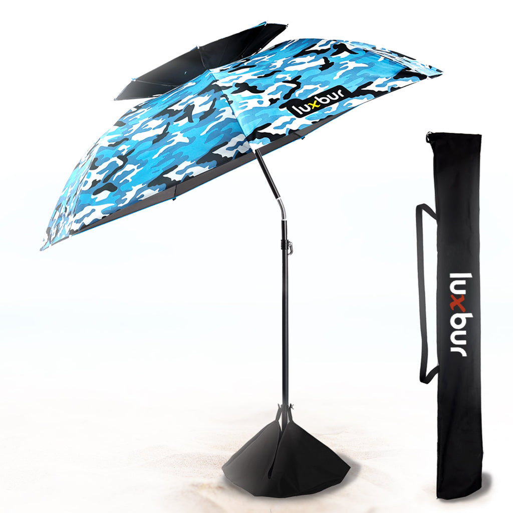 Luxbur Beach Umbrella Windproof Sand Anchor