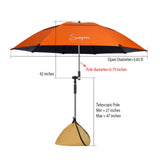 Sunphio Beach Umbrella with Sand Anchor, Windproof