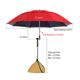Sunphio Windproof Beach Umbrella UV